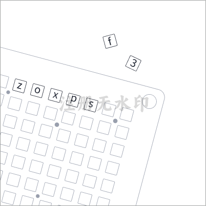 HeirBOX P1 放入字模片示意图